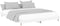 vidaXL - Bedframe - bewerkt - hout - hoogglans - wit - 180x200 - cm