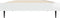 vidaXL - Bedframe - bewerkt - hout - hoogglans - wit - 75x190 - cm