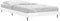 vidaXL - Bedframe - bewerkt - hout - hoogglans - wit - 90x200 - cm