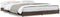 vidaXL - Bedframe - bewerkt - hout - metaal - bruin - eikenkleur - 135x190 - cm
