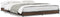 vidaXL - Bedframe - bewerkt - hout - metaal - bruin - eikenkleur - 120x200 - cm