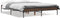 vidaXL - Bedframe - bewerkt - hout - metaal - bruin - eikenkleur - 140x190 - cm