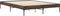 vidaXL - Bedframe - bewerkt - hout - metaal - bruin - eikenkleur - 150x200 - cm