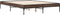 vidaXL - Bedframe - bewerkt - hout - metaal - bruin - eikenkleur - 140x190 - cm
