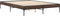 vidaXL - Bedframe - bewerkt - hout - metaal - bruin - eikenkleur - 140x200 - cm