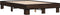 vidaXL - Bedframe - bewerkt - hout - metaal - bruin - eikenkleur - 120x190 - cm