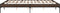 vidaXL - Bedframe - bewerkt - hout - metaal - bruin - eikenkleur - 180x200 - cm