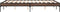 vidaXL - Bedframe - bewerkt - hout - metaal - bruin - eikenkleur - 140x190 - cm