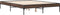 vidaXL - Bedframe - bewerkt - hout - metaal - bruin - eikenkleur - 135x190 - cm