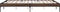 vidaXL - Bedframe - bewerkt - hout - metaal - bruin - eikenkleur - 140x200 - cm