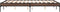 vidaXL - Bedframe - bewerkt - hout - metaal - bruin - eikenkleur - 135x190 - cm