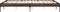 vidaXL - Bedframe - bewerkt - hout - metaal - bruin - eikenkleur - 150x200 - cm