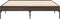 vidaXL - Bedframe - bewerkt - hout - metaal - bruin - eikenkleur - 120x190 - cm