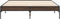 vidaXL - Bedframe - bewerkt - hout - metaal - bruin - eikenkleur - 120x200 - cm
