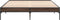 vidaXL - Bedframe - bewerkt - hout - metaal - bruin - eikenkleur - 150x200 - cm