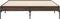 vidaXL - Bedframe - bewerkt - hout - metaal - bruin - eikenkleur - 140x190 - cm