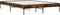vidaXL - Bedframe - bewerkt - hout - metaal - gerookt - eikenkleurig - 120x190 - cm