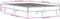 vidaXL - Bedframe - bewerkt - hout - metaal - gerookt - eikenkleurig - 135x190 - cm