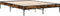 vidaXL - Bedframe - bewerkt - hout - metaal - gerookt - eikenkleurig - 140x200 - cm