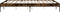 vidaXL - Bedframe - bewerkt - hout - metaal - gerookt - eikenkleurig - 160x200 - cm