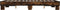 vidaXL - Bedframe - bewerkt - hout - metaal - gerookt - eikenkleurig - 140x190 - cm