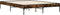 vidaXL - Bedframe - bewerkt - hout - metaal - gerookt - eikenkleurig - 120x200 - cm