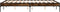 vidaXL - Bedframe - bewerkt - hout - metaal - gerookt - eikenkleurig - 140x190 - cm