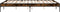 vidaXL - Bedframe - bewerkt - hout - metaal - gerookt - eikenkleurig - 140x200 - cm