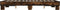 vidaXL - Bedframe - bewerkt - hout - metaal - gerookt - eikenkleurig - 140x200 - cm