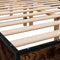 vidaXL - Bedframe - bewerkt - hout - metaal - gerookt - eikenkleurig - 135x190 - cm