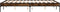 vidaXL - Bedframe - bewerkt - hout - metaal - gerookt - eikenkleurig - 120x190 - cm