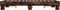 vidaXL - Bedframe - bewerkt - hout - metaal - gerookt - eikenkleurig - 135x190 - cm