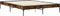 vidaXL - Bedframe - bewerkt - hout - metaal - gerookt - eikenkleurig - 160x200 - cm
