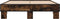 vidaXL - Bedframe - bewerkt - hout - metaal - gerookt - eikenkleurig - 120x190 - cm