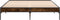 vidaXL - Bedframe - bewerkt - hout - metaal - gerookt - eikenkleurig - 150x200 - cm