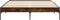 vidaXL - Bedframe - bewerkt - hout - metaal - gerookt - eikenkleurig - 140x200 - cm