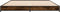 vidaXL - Bedframe - bewerkt - hout - metaal - gerookt - eikenkleurig - 135x190 - cm