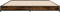 vidaXL - Bedframe - bewerkt - hout - metaal - gerookt - eikenkleurig - 120x200 - cm