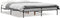 vidaXL - Bedframe - bewerkt - hout - metaal - grijs - sonoma - eiken - 120x190 - cm