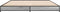 vidaXL - Bedframe - bewerkt - hout - metaal - grijs - sonoma - eiken - 140x190 - cm