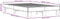 vidaXL - Bedframe - bewerkt - hout - metaal - grijs - sonoma - eiken - 135x190 - cm
