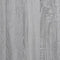 vidaXL - Bedframe - bewerkt - hout - metaal - grijs - sonoma - eiken - 140x190 - cm