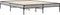 vidaXL - Bedframe - bewerkt - hout - metaal - grijs - sonoma - eiken - 120x190 - cm