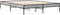 vidaXL - Bedframe - bewerkt - hout - metaal - grijs - sonoma - eiken - 120x200 - cm