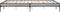 vidaXL - Bedframe - bewerkt - hout - metaal - grijs - sonoma - eiken - 150x200 - cm