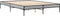 vidaXL - Bedframe - bewerkt - hout - metaal - grijs - sonoma - eiken - 160x200 - cm