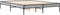 vidaXL - Bedframe - bewerkt - hout - metaal - grijs - sonoma - eiken - 140x190 - cm