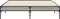 vidaXL - Bedframe - bewerkt - hout - metaal - grijs - sonoma - eiken - 140x190 - cm