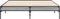 vidaXL - Bedframe - bewerkt - hout - metaal - grijs - sonoma - eiken - 120x200 - cm