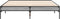vidaXL - Bedframe - bewerkt - hout - metaal - grijs - sonoma - eiken - 135x190 - cm
